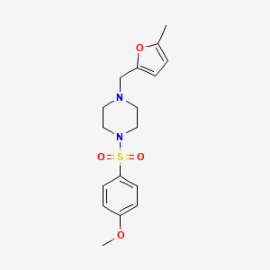 1-[(4-methoxyphenyl)sulfonyl]-4-[(5-methyl-2-furyl)methyl]piperazine