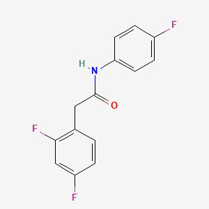 molecular formula C14H10F3NO B4589089 2-(2,4-difluorophenyl)-N-(4-fluorophenyl)acetamide 