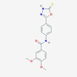 N-[4-(5-mercapto-1,3,4-oxadiazol-2-yl)phenyl]-3,4-dimethoxybenzamide
