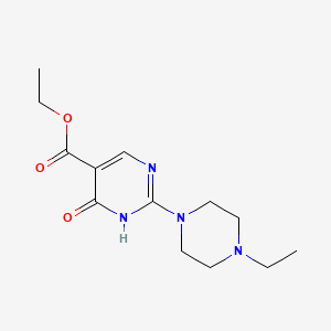 molecular formula C13H20N4O3 B4589106 ethyl 2-(4-ethyl-1-piperazinyl)-4-oxo-1,4-dihydro-5-pyrimidinecarboxylate 