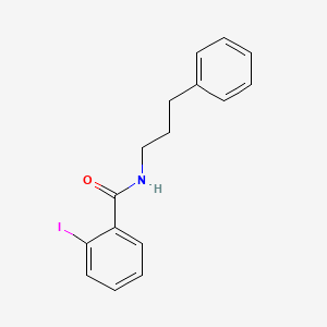 molecular formula C16H16INO B4589143 2-iodo-N-(3-phenylpropyl)benzamide 