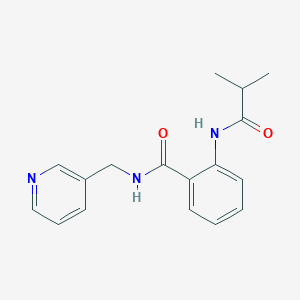 molecular formula C17H19N3O2 B4589152 2-(isobutyrylamino)-N-(3-pyridinylmethyl)benzamide 