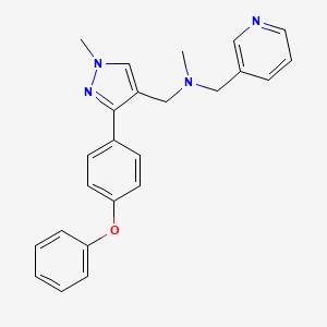 N-methyl-1-[1-methyl-3-(4-phenoxyphenyl)-1H-pyrazol-4-yl]-N-(3-pyridinylmethyl)methanamine