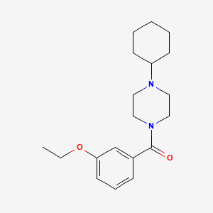 (4-CYCLOHEXYLPIPERAZINO)(3-ETHOXYPHENYL)METHANONE