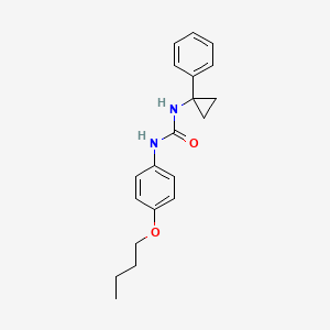 molecular formula C20H24N2O2 B4589250 1-(4-Butoxyphenyl)-3-(1-phenylcyclopropyl)urea 