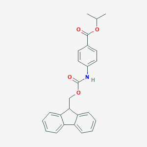 molecular formula C25H23NO4 B458926 isopropyl 4-{[(9H-fluoren-9-ylmethoxy)carbonyl]amino}benzoate CAS No. 354551-81-8
