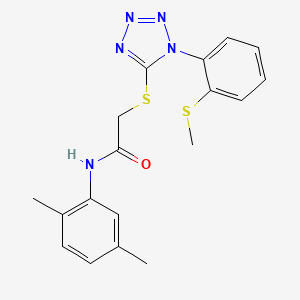 N-(2,5-dimethylphenyl)-2-({1-[2-(methylthio)phenyl]-1H-tetrazol-5-yl}thio)acetamide