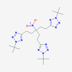 2-tert-butyl-5-{5-(2-tert-butyl-2H-tetraazol-5-yl)-3-[2-(2-tert-butyl-2H-tetraazol-5-yl)ethyl]-3-nitropentyl}-2H-tetraazole