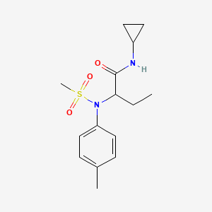 N-cyclopropyl-2-[(4-methylphenyl)(methylsulfonyl)amino]butanamide