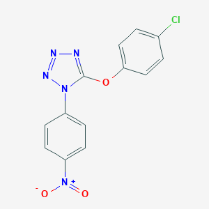 molecular formula C13H8ClN5O3 B458931 5-(4-chlorophenoxy)-1-{4-nitrophenyl}-1H-tetraazole 