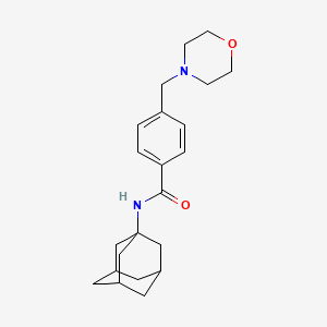 molecular formula C22H30N2O2 B4589313 N-1-adamantyl-4-(4-morpholinylmethyl)benzamide 