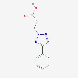 3-(5-phenyl-2H-tetraazol-2-yl)propanoic acid