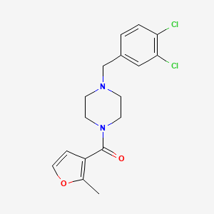 molecular formula C17H18Cl2N2O2 B4589330 [4-(3,4-DICHLOROBENZYL)PIPERAZINO](2-METHYL-3-FURYL)METHANONE 