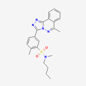 N-BUTYL-N,2-DIMETHYL-5-{6-METHYL-[1,2,4]TRIAZOLO[3,4-A]PHTHALAZIN-3-YL}BENZENE-1-SULFONAMIDE