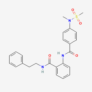 2-({4-[methyl(methylsulfonyl)amino]benzoyl}amino)-N-(2-phenylethyl)benzamide