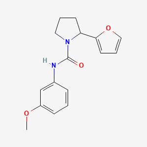 2-(2-furyl)-N-(3-methoxyphenyl)-1-pyrrolidinecarboxamide