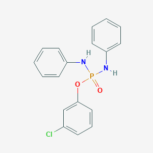 molecular formula C18H16ClN2O2P B458944 3-chlorophenyl N,N'-diphenyldiamidophosphate 