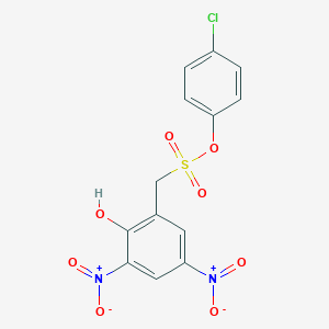4-Chlorophenyl {2-hydroxy-3,5-bisnitrophenyl}methanesulfonate