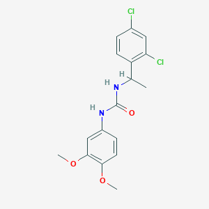 1-[1-(2,4-Dichlorophenyl)ethyl]-3-(3,4-dimethoxyphenyl)urea