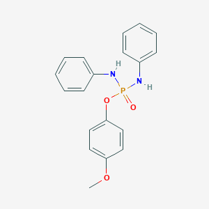 molecular formula C19H19N2O3P B458947 4-methoxyphenyl N,N'-diphenyldiamidophosphate 