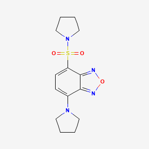 4-(PYRROLIDIN-1-YL)-7-(PYRROLIDINE-1-SULFONYL)-2,1,3-BENZOXADIAZOLE