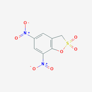 molecular formula C7H4N2O7S B458949 5,7-dinitro-3H-1,2-benzoxathiole 2,2-dioxide 