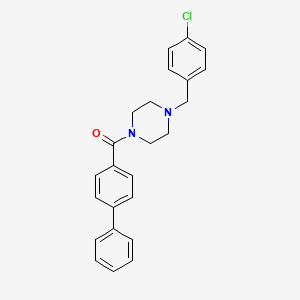 Biphenyl-4-yl[4-(4-chlorobenzyl)piperazin-1-yl]methanone