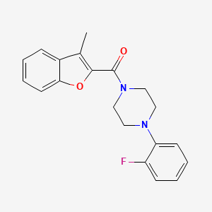 [4-(2-FLUOROPHENYL)PIPERAZINO](3-METHYL-1-BENZOFURAN-2-YL)METHANONE