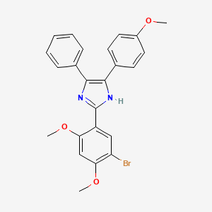 2-(5-bromo-2,4-dimethoxyphenyl)-4-(4-methoxyphenyl)-5-phenyl-1H-imidazole