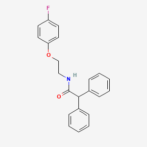 N-[2-(4-fluorophenoxy)ethyl]-2,2-diphenylacetamide