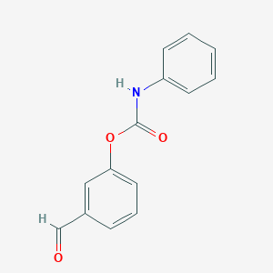 molecular formula C14H11NO3 B458957 3-(((Phenylamino)carbonyl)oxy)benzaldehyde CAS No. 37070-87-4