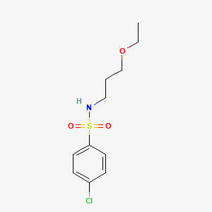 4-chloro-N-(3-ethoxypropyl)benzenesulfonamide