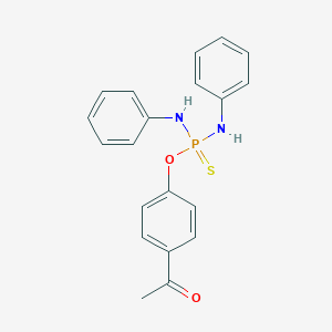 molecular formula C20H19N2O2PS B458959 O-(4-acetylphenyl) N,N'-diphenyldiamidothiophosphate 