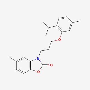 5-METHYL-3-{3-[5-METHYL-2-(PROPAN-2-YL)PHENOXY]PROPYL}-2,3-DIHYDRO-1,3-BENZOXAZOL-2-ONE