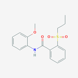 N-(2-methoxyphenyl)-2-(propylsulfonyl)benzamide