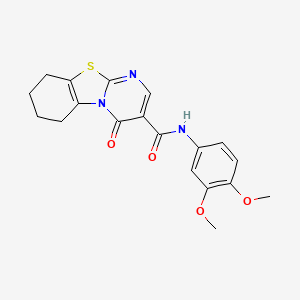 N-(3,4-dimethoxyphenyl)-4-oxo-6,7,8,9-tetrahydro-4H-pyrimido[2,1-b][1,3]benzothiazole-3-carboxamide