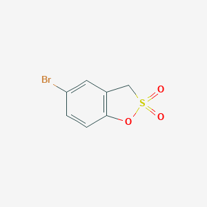molecular formula C7H5BrO3S B458966 5-bromo-3H-1,2-benzoxathiole 2,2-dioxide 