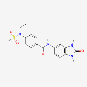 N-(1,3-dimethyl-2-oxo-2,3-dihydro-1H-benzimidazol-5-yl)-4-[ethyl(methylsulfonyl)amino]benzamide