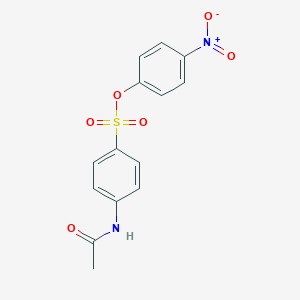 molecular formula C14H12N2O6S B458969 4-Nitrophenyl 4-(acetylamino)benzenesulfonate 