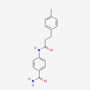 4-[3-(4-Methylphenyl)propanoylamino]benzamide