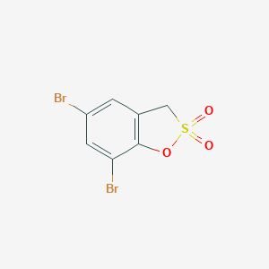 molecular formula C7H4Br2O3S B458972 5,7-dibromo-3H-1,2-benzoxathiole 2,2-dioxide 