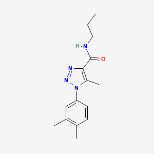 1-(3,4-dimethylphenyl)-5-methyl-N-propyl-1H-1,2,3-triazole-4-carboxamide