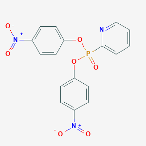 molecular formula C17H12N3O7P B458973 2-Bis(4-nitrophenoxy)phosphorylpyridine 