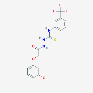 2-[(3-methoxyphenoxy)acetyl]-N-[3-(trifluoromethyl)phenyl]hydrazinecarbothioamide