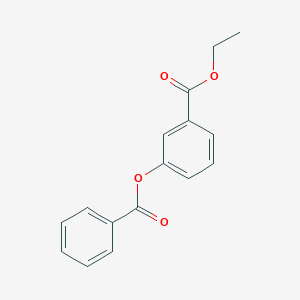 molecular formula C16H14O4 B458976 Ethyl 3-(benzoyloxy)benzoate 