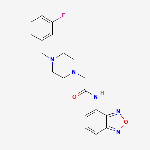 N-(2,1,3-BENZOXADIAZOL-4-YL)-2-[4-(3-FLUOROBENZYL)-1-PIPERAZINYL]ACETAMIDE