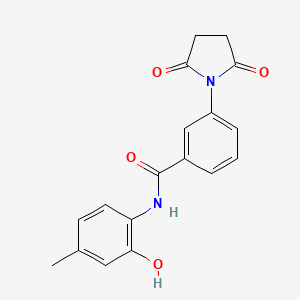 3-(2,5-dioxo-1-pyrrolidinyl)-N-(2-hydroxy-4-methylphenyl)benzamide