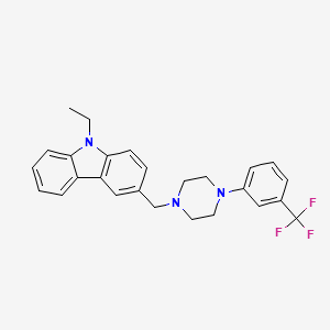 9-ethyl-3-({4-[3-(trifluoromethyl)phenyl]-1-piperazinyl}methyl)-9H-carbazole