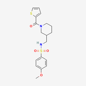 4-methoxy-N-{[1-(2-thienylcarbonyl)-3-piperidinyl]methyl}benzenesulfonamide