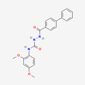 2-(4-biphenylylcarbonyl)-N-(2,4-dimethoxyphenyl)hydrazinecarboxamide